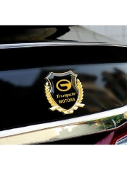 Металлическая эмблема на автомобиль "TRUMPCHI" самоклеящаяся